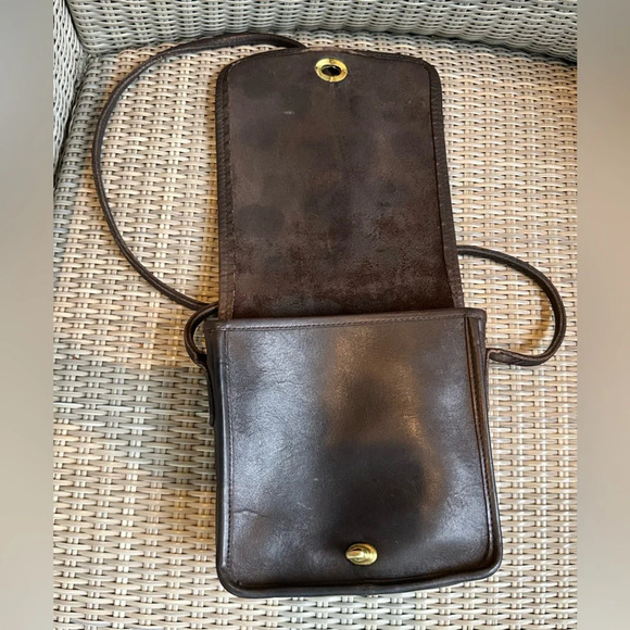 Vintage Coach cocoa compact pouch - Picture 8 of 9